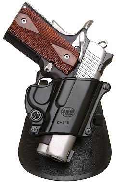 Fobus Standard Paddle Holster, For Colt Gov 1911, Brn HiPow, KAHR Metal, Para P40, PM40, MK40, PM9, P9, T9, MK9, K9, TP9, T40.