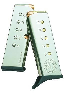 North American Arms Guardian 380 Automatic Colt Pistol (ACP) 6 Round Stainless Magazine (MZ380)