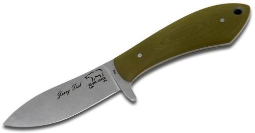 White River Knives Sendero Pack Fixed Blade Knife w/Kydex Sheath, Olive Drab G10 Grip (WRJFPACOD)