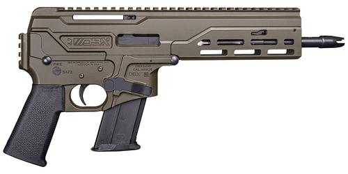 Diamondback DBX Semi-Auto Pistol DB165AL101, 5.7x28mm, 8" in, Polymer Grip, OD Green Finish, Threaded, 20+1