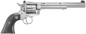 Ruger Super Single Six KNR7H Revolver 0662, 22 LR / 22 WMR, 7 1/2 in, Black Lam Grip, Satin Stainless Finish, 6 Rd, Adj Sights