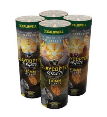 Caldwell Claycopter Hand Held Thrower, 110mm Target Disc, 50 Targets, 1222327