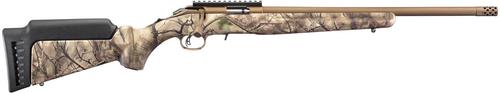Ruger American Rimfire Go Wild Rifle 8374, 17 HMR, 18 in Threaded, Go Wild Camo Stock, Bronze Cerakote Finish, 9 Rd