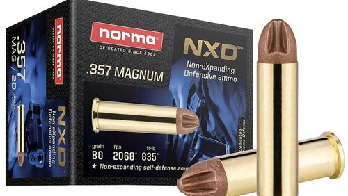 Norma Pistol Ammunition 611640020, 357 Mag, NXD, 80 gr, 2068 fps, 20 Rd/Bx