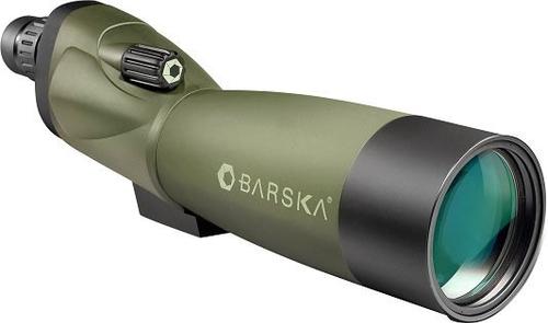 Barska Blackhawk Spotting Scope AD10350, 20-60x, 60mm, Green Rubber Armor, Tripod/Panhead Lever & Case