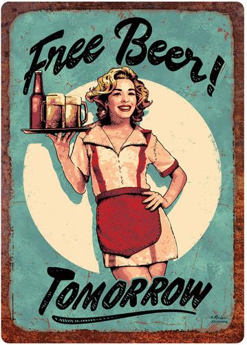 Rivers Edge Products Free Beer Plaque (2263)