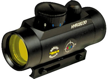 BSA Outdoor Huntsman Illuminated RGB Sight HMRGBD30CP, 1x, 30mm, Black, 5 MOA