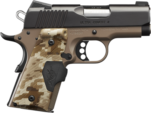 Kimber 3200167 Ultra Covert II Pistol - .45 ACP, 3 in Barrel, Aluminum Frame, Matte Black Oxide Slide, 7 Rd
