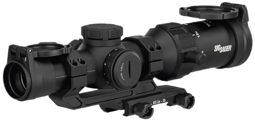 Sig Tango SPR Rifle Scope SOTS41000, 1-4x, 24mm Obj, 30mm Tube, Matte Black, Illuminated Hellfire Reticle