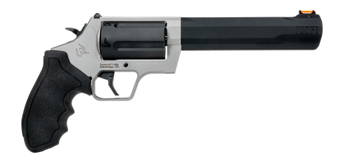 Taurus Judge Tracker Revolver, 410/45 Long Colt, 6.5 in, Rubber Grip, Stainless Finish, 5 Rd