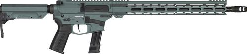 CMMG MK17 Rifle 92A530FCG, 9mm, 16.10", CMMG 6 Position RipStock, Charcoal Green, 21 Rds