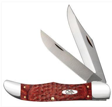 CaseJigged Dymalux® Rosewood Folding Hunter with Leather Sheath (00189)