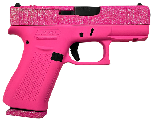 Glock G43X MOS Optic Ready Pistol PX4350204NFRMOSPIX, 9mm, 3.41in, Pixie Cerakote Polymer Frame & Grips, Pixie Cerakote Finish, 10 Rds