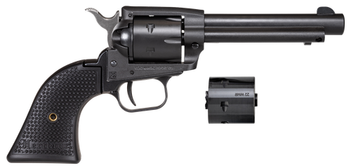 Heritage Rough Rider SAO Revolver SRR22MBS4PG, 22 LR, 4.75", Polymer Grips, Black Satin Finish, 6 Rds