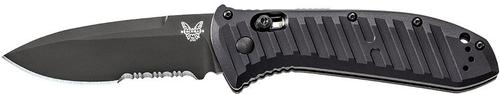 Benchmade Auto Presidio II Auto-Open Folding Knife w/ Black Stainless Steel ComboEdge Drop-Point Blade (5700SBK)
