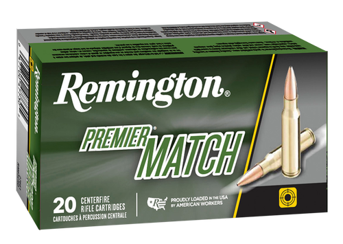 Remington Premier Match Rifle Ammunition 27673, 6.5 PRC, Open Tip Match Boat Tail, 140 gr, 20 Rd/Bx