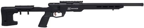 Savage B22 Precision Bolt Action Rifle 70548, 22 Win Mag Rimfire, 18", Black Synthetic Stock, Black Finish, 10 Rds