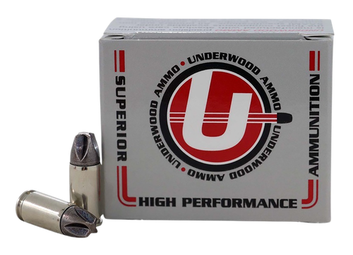 Underwood Platinum Pistol Ammunition, 9mm, Solid Monolithic, 90 GR, 1550 fps, 20 Rd/bx