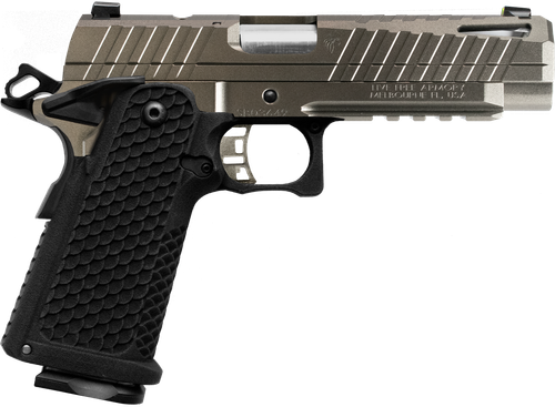 LIVE FREE ARMORY Apollo 11 Optic Ready Pistol LFAPF01205PS, 9mm Luger, 4.90in, Aggressive Texture, Elite Platinum Cerakote Finish, 17 Rds