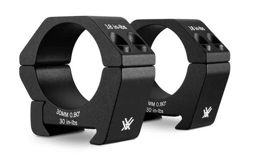 Vortex Sport Rifle Scope Rings, 30mm, High Height, Black