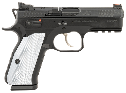 CZ Shadow 2 Compact Pistol 91252, 9mm, 4", Textured Aluminum Grips, Black Steel Frame, Optic Ready, 15 Rds