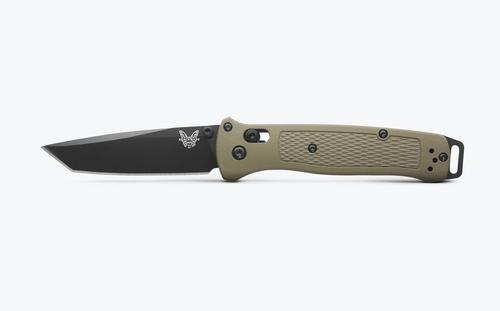 Benchmade Bailout Folding Knife w/Tanto Blade, Ranger Green Grivory Handle (537BK-06)