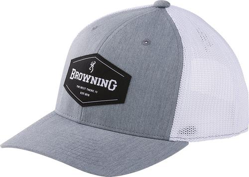 Browning Elder Mesh Cap 308615691, Gray/White, Snap Back