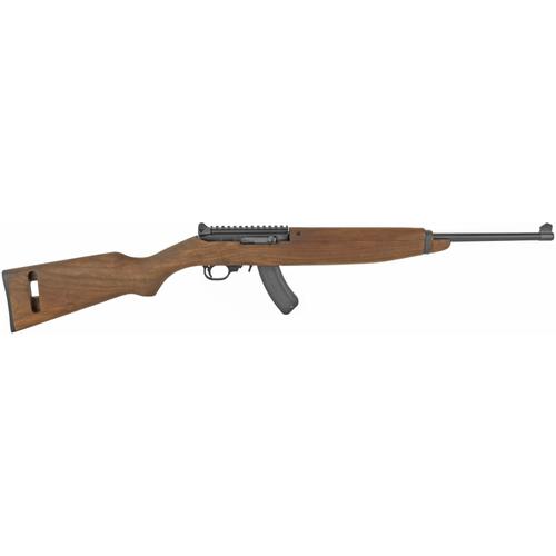 Ruger 10/22 M1 Carbine Rifle 21138, 22 LR, 18.5", Wood Stock, Blue Finish, 15 Rd