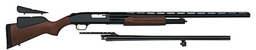 Mossberg 500 Combo Shotgun 54243, 12 Gauge, 28 in VR and 24 in rifled Ported, 3" Chmbr, Dual Comb Wood, Accu Choke, Scope