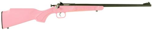 Crickett Single Shot Bolt Action Rifle Package KSA2220BSC, 22 Long Rifle, 16.12", Pink Synthetic Stock, Blued Finish, 1 Rd