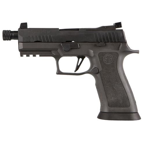 Sig Sauer P320 XCarry Legion Semi-Auto Pistol 320XCA9LEGIONTBR210, 9mm Luger, 4.6" Threaded Barrel, Legion Gray TXG Grips, Legion Gray Finish, 10 Rds