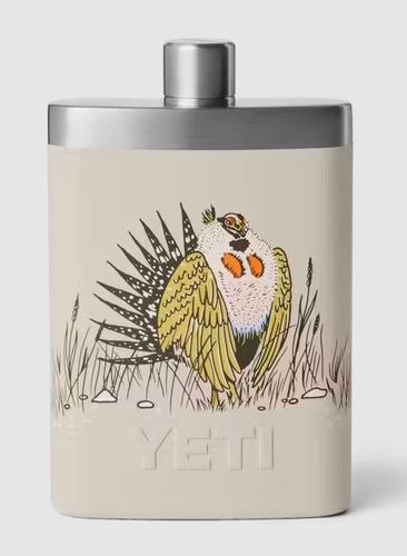 Yeti Flask 7 oz Capacity w/ Funnel Stainless Steel, Upland Bird Cape