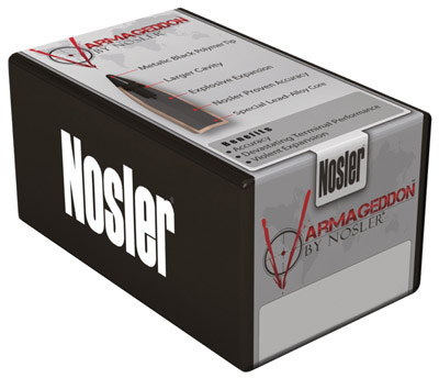 Nosler Varmageddon 17 Remington Caliber 20 Grain Flat Base Tipped 100/Box (17210), Not Loaded