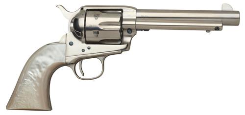 Taylors 1873 Cattleman Revolver 555114, 45 Colt (LC), 5.50", Ivory Synthetic Grip, Nickel Finish, 6 Rd