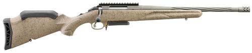Ruger American Ranch Gen II, Bolt Action Rifle, 6.5 Creedmoor, 16.1" Cobalt Cerakote Threaded Barrel, Adjustable FDE Splatter Stock, 3 Rds, 46928