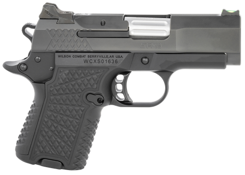 Wilson Combat SFX9 Sub-Compact Pistol SFX9SC3, 9mm, 3.25 in, G10 Composite Grip, Black Finish, 10 Rd