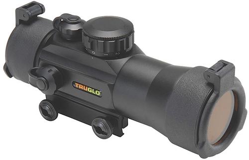TruGlo Red Dot Scope, 1x, 30mm, 2x, 42mm, Black, 2.5 MOA