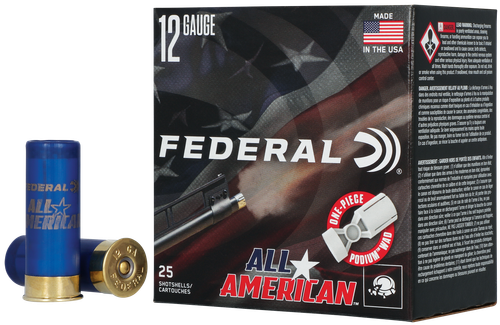 Federal Cartridge All-American, 12 Gauge, 2-3/4", 1 1/8 oz, 1250 fps, 7.5 Shot, 25 Rd/bx