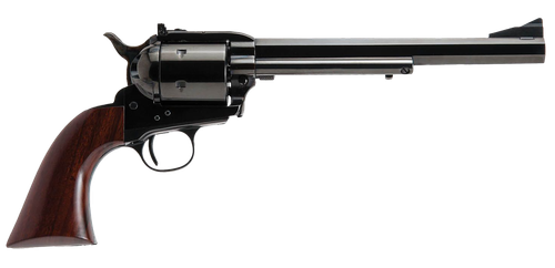 Cimarron Bad Boy Revolver CA360, 44 Rem Mag, 8in, Cylinder & Frame w/Walnut Army Grips, Steel Frame Finish, 6 Rds
