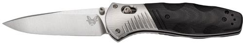 Benchmade Barrage Folding Knife w/ Stainless Steel Drop-Point Blade, G10/Aluminum Grip (581)