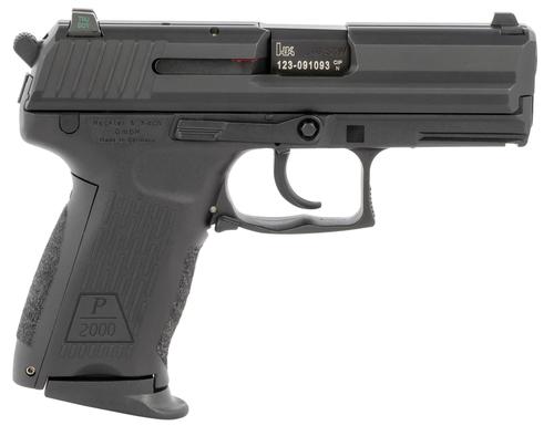 Heckler & Koch P2000 V3 DA/SA Pistol 81000052, 40 S&W, 3.66", Black Grips, Black Finish, 10 Rds