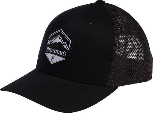 Browning Mountain Buck Mesh Cap 308728991, Black, Snap Back