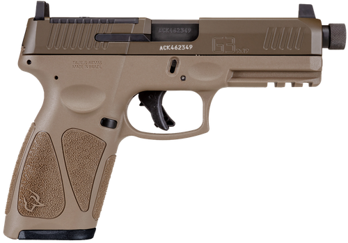 Taurus G3 T.O.R.O Full Size Pistol 1G3P941TAC10, 9mm, 4", FDE Polymer Grips, Optic Ready, Threaded, 10 Rds