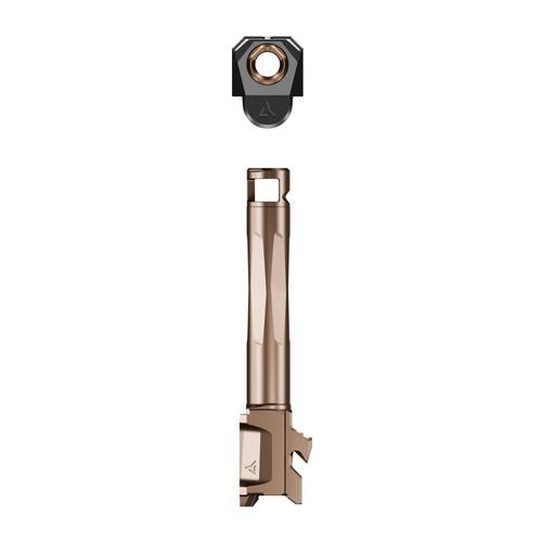 RADIAN Weapons Afterburner + Ramjet Barrel / Compensator For Glock 26 Gen 5, Bronze