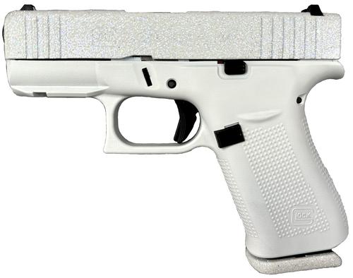 Glock G43X Pistol PX4350204NFRST, 9mm Luger, 3.41in, Textured Polymer, Frost Cerakote Finish, 10 Rds