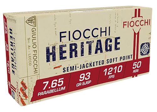 Fiocchi Shooting Dynamics Specialty Rifle Ammunition, 30 Luger, Jacketed Soft Point (SP), 93 GR, 1210 fps, 50 Rd/bx