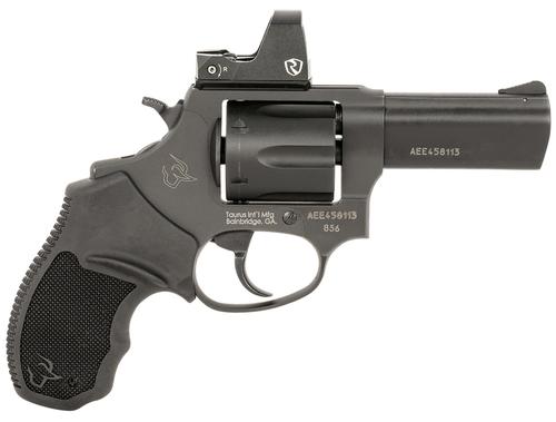 Taurus 856 T.O.R.O. Revolver 2856P31R, 38 Special, 3", Black Rubber Grips, Matte Black Finish, Riton Red Dot, 6 Rds