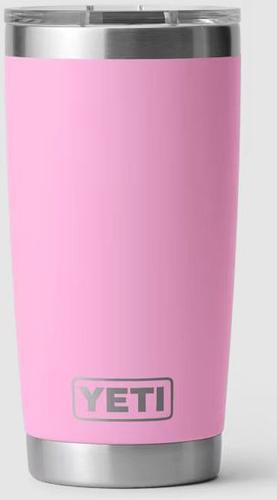 Yeti Rambler Tumbler 20oz Stainless Steel Cup, Power Pink, W/ MagSlider (21071501921)