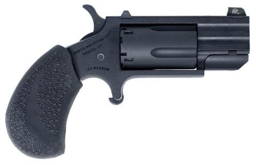North American Pug Revolver NAA-PUG-CRL-DC, 22 Mag, 1in Heavy Barrel, Black Rubber Grips, 5 Rds