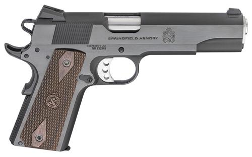 Springfield 1911 Garrison Pistol PX9419, 9mm, 5", Thin-Line Wood Grips, Blued Finish, 9 Rds